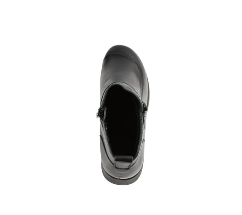 Ghete casual, dama, FORMAZIONE, 8862 negru, piele naturala